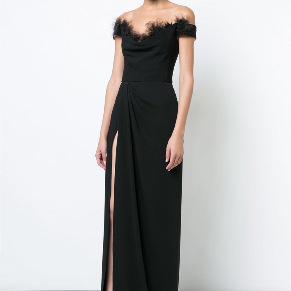 Marchesa Notte Black Gown Sz 6 🖤